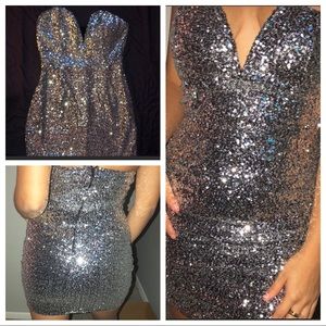 Silver party dress 💋